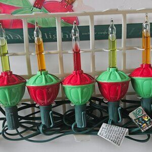 Christmas Bubble Lights Set + One Bulb Replacement